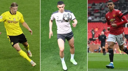 Haaland, Foden y Greenwood se lucen junto al Dortmund, City y United respectivamente.