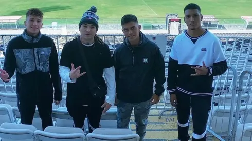 El rapero estuvo en el estadio Monumental junto a Arriagada, Pizarro y Gutiérrez