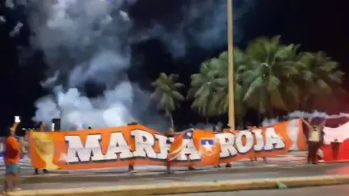 La Marea Roja llegó hasta Rio de Janeiro para apoyar a la selección chilena