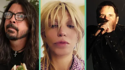 Dave Grohl, Courtney Love y Trent Reznor.
