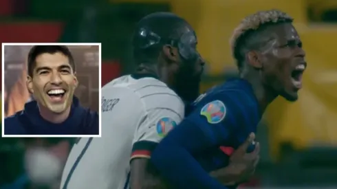 Rudiger en el momento de la mordida a Pogba