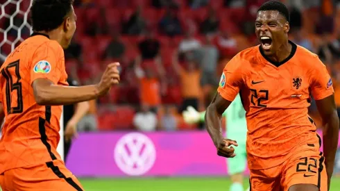 Dumfries grita con todo su gol ante Austria