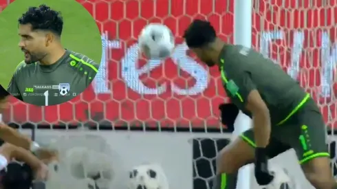 Garrafal error del portero afgano ante India.