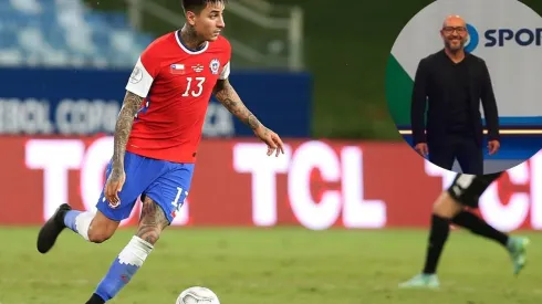 Erick Pulgar dejó con 10 unos minutos a Chile pues no podía salir sustituido.