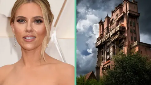 Scarlett Johansson y la atracción de los parques de diversiones de Disney, La Torre del Terror.