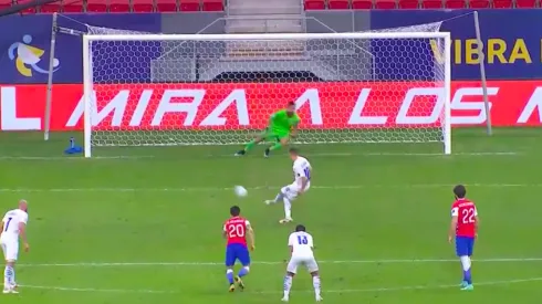 Almirón anotó el 0-2 ante Chile