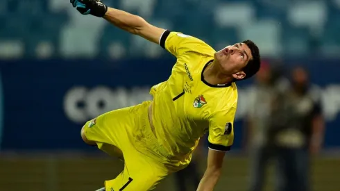 Carlos Lampe jugando en la Copa América