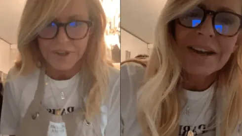 Todo sucedió mientras realizaba su live en redes sociales.