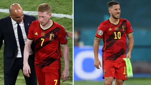 De Bruyne y Hazard debieron salir de la cancha frente a Portugal