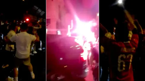 Hinchas suizos celebraron con todo triunfo ante Francia