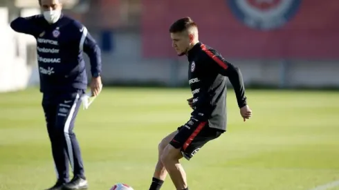 El Colo Gil en un microciclo de la Roja