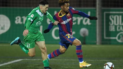 De la Fuente debutó oficialmente con Barcelona en la Copa del Rey.