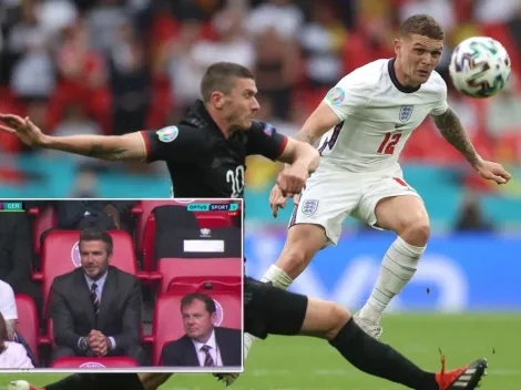 Beckham y Ed Sheeran vibran con Inglaterra en Wembley