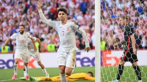 Álvaro Morata convirtió un gol clave frente a Croacia
