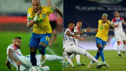 Las publicaciones cruzadas de Arturo Vidal y Neymar.