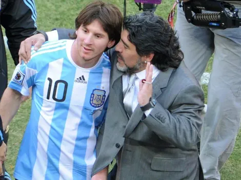 Sigue la eterna comparación entre Maradona y Messi