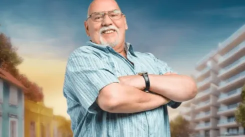 José Secall en una imagen promocional de la teleserie Gemelas, de Chilevisión.