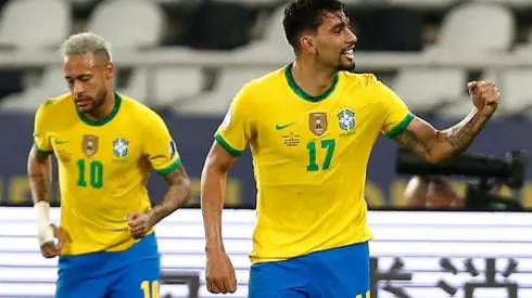 Brasil se puso en ventaja ante Perú con gol de Lucas Paquetá.