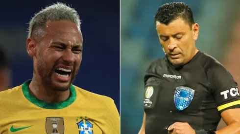 Neymar le pegó durísimo al árbitro chileno Roberto Tobar.