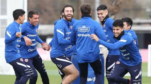Brereton en el entrenamiento de la selección chilena