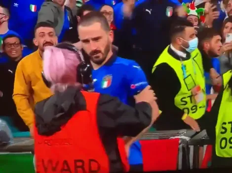 ¡Insólito! ¿Detenido? A Bonucci lo confunden con un hincha