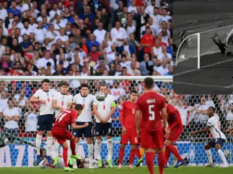 Damsgaard hace un Jorge Toro en su golazo a Inglaterra