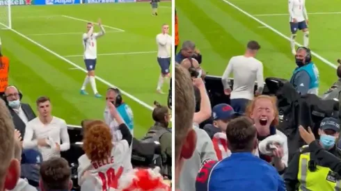 La emoción de la pequeña fanática tras recibir la camiseta de Mount