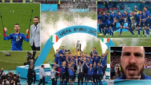 La celebración de Italia por el título en la Eurocopa
