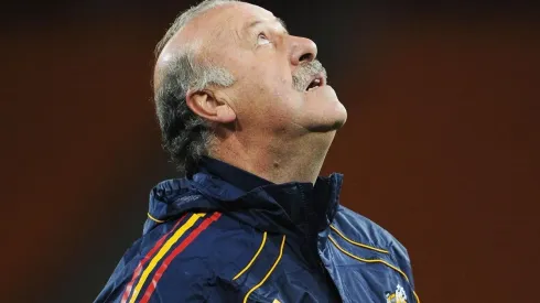 Florentino Pérez le da con un fierro a Vicente del Bosque