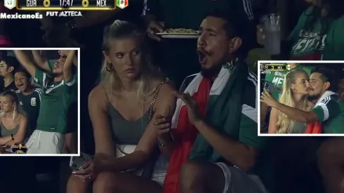 La pareja que se robó las miradas en la Copa Oro