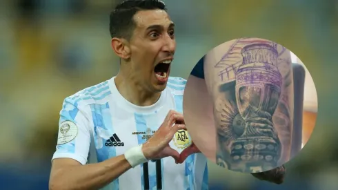 Di María se tatuó la Copa América ganada en Brasil