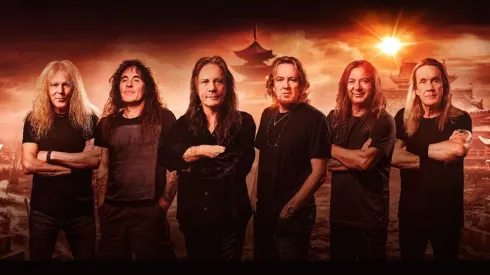 Iron Maiden en pleno para el anuncio de su nuevo disco Senjutsu.