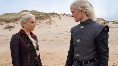 House of the Dragon: Emma D'Arcy como la Princesa Rhaenyra Targaryen y a Matt Smith como Prince Daemon Targaryen.