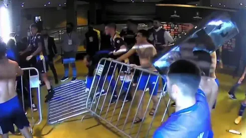 Los jugadores de Boca Juniors tras ser eliminados de la Copa Libertadores