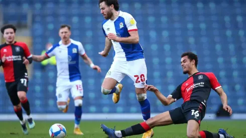 Ben Brereton usó la camiseta 20 en el Blackburn Rovers la pasada temporada.