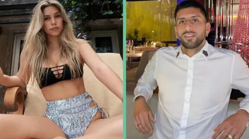 La hija del Chino Ríos, Constanza Ríos, y Guillermo Maripán.