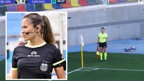 Mariana Duré fue jueza asistente en duelo entre Mitre y Nueva Chicago
