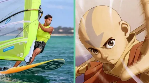El holandés Kiran Badloe y Aang, de Avatar: The Last Airbender.