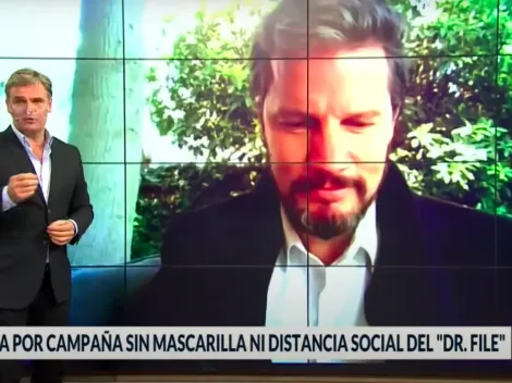 Amaro puso en su lugar a Dr. File por no usar mascarillas