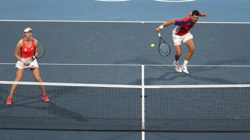 Djokovic no juega por el bronce mixto y deja botada a Nina Stojanovic tras perder el tercer lugar de los singles masculinos de Tokio 2020.