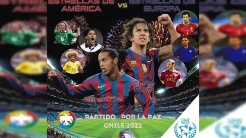 El Partido por la Paz 2022 se jugará en Chile con Ronaldinho.