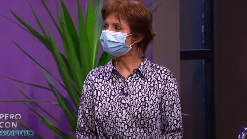 Paula Daza en el primer capítulo de Pero con Respeto, con JC Rodríguez.