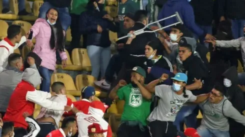 Lamentables imágenes en el Campín de Bogotá.