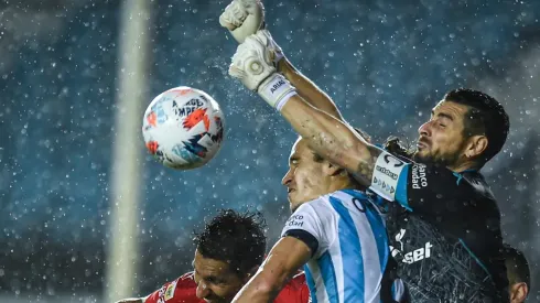 Gabriel Arias fue titular en Racing en el clásico de Avellaneda ante Independiente.