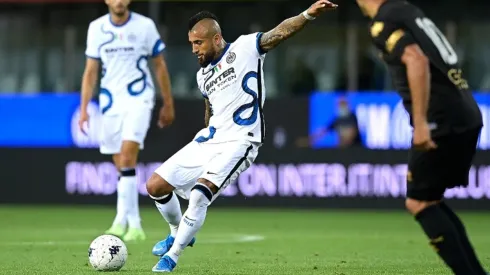 Arturo Vidal ingresó en el segundo tiempo del amistoso que Inter le ganó a domicilio a Parma