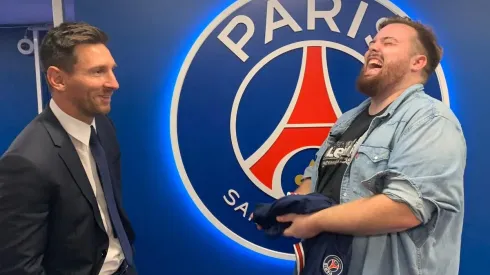 Ibai y Messi vivieron un jocoso momento en la presentación del trasandino en PSG.