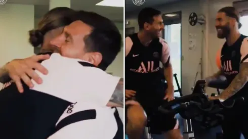 El emotivo encuentro de Lionel Messi con Sergio Ramos en PSG.