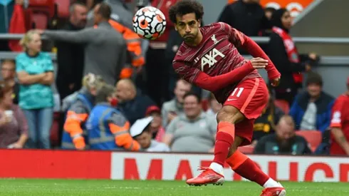 El egipcio aportó con un golazo en el debut triunfal del Liverpool en esta temporada.