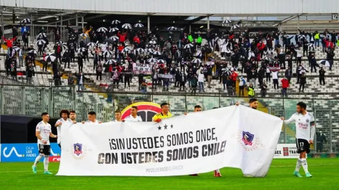 El lienzo que Colo Colo mostró en la Copa Chile