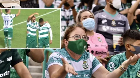 La hinchada de Santos se reconcilió con Jeraldino